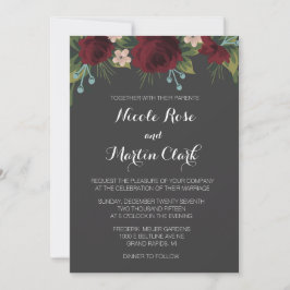 Rustieke Winter Huwelijksuitnodiging Kaart