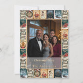 Rustieke Winter Kerstfeest Uitnodiging (Voorkant)