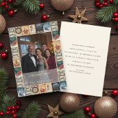 Rustieke Winter Kerstfeest Uitnodiging