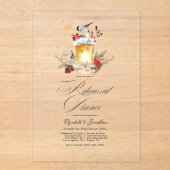 Rustieke Winter Lantaarn Transparant Repetitie Din Acryl Uitnodigingen (Voorkant)