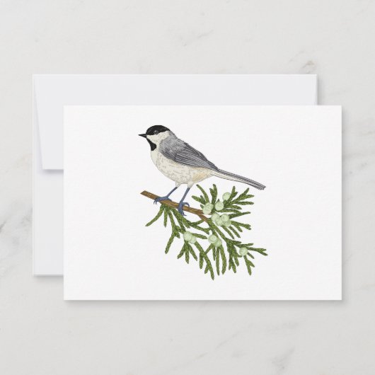 Rustieke Winter Natuur & Pine QR Code RSVP Kaartje (Achterkant)