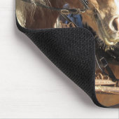 Rustieke Winter Paard Muismat (Hoek)