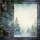 Rustieke Winter Pine Forest Woodland bruiloft RSVP Kaartje