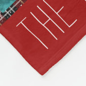 Rustieke Winter Red Black Plaid Snowflake Naam Fleece Deken (Hoek)