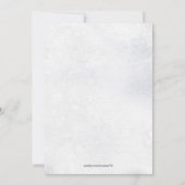 Rustieke Winter Sneeuwschuur Houten repetitie Dine Kaart (Achterkant)