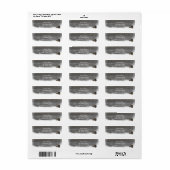 Rustieke Winter Sneeuwvlokken & Pinecones Adreslab Etiket (Full Sheet)