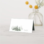 Rustieke Winter Tafel Bos Groene ID1049 Plaatskaartje (Voorkant)