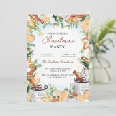 Rustieke Winter Vakantie Kerstfeest Kaart (Staand voorkant)