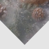 Rustieke Winter Waterverf Woodland Fox Decoupage Tissuepapier (Detail)