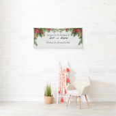 Rustieke Winter Wedding Banner Personaliseren (Insitu)