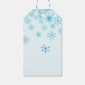 Rustieke Winter Wedding Truck Favoriet Cadeaulabel (Achterkant)