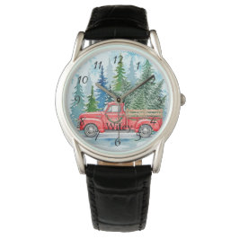 Rustieke Winter Wedding Truck Wifey gunst Horloge