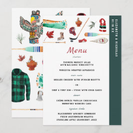 Rustieke Winterberg | Camping Bruiloftsmenu Menu