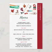 Rustieke Winterberg | Camping Bruiloftsmenu Menu (Voorkant)