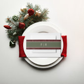 Rustieke winterbessen & dennen Bourgondische bruil Uitnodigingen Wikkel