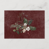 Rustieke winterbessen & dennen Bourgondische recep Informatiekaartje (Achterkant)