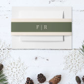 Rustieke winterbessen & dennenappel bruiloft uitnodigingen wikkel