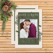 Rustieke winterbessen & dennenappel save the date