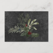 Rustieke winterbessen & dennenzwart Details Informatiekaartje (Achterkant)