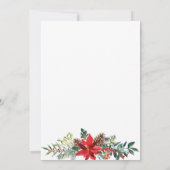 Rustieke winterbloemen en bessen | Bourgondië Kaart (Achterkant)