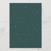 Rustieke Winterbloemen | Modern Trouwmenu Menu (Achterkant)