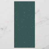 Rustieke Winterbloemen | Modern Trouwmenu Menu (Achterkant)