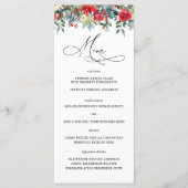 Rustieke Winterbloemen | Modern Trouwmenu Menu (Voorkant)