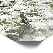 rustieke winterbomen sneeuw bruiloft zitgrafiek poster (Hoek)