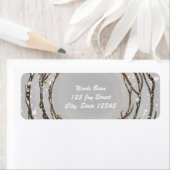 Rustieke winterboomtakken Bruiloft Adresetiketten Etiket (Insitu)