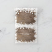 Rustieke winterdieren Woodland gevouwen Bedankkaart (Binnen)