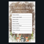 Rustieke Winterdieren Woodland Wensen voor Baby<br><div class="desc">Rustieke Winterdieren Woodland Wensen voor Baby Game</div>