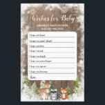 Rustieke Winterdieren Woodland Wensen voor Baby<br><div class="desc">Rustieke Winterdieren Woodland Wensen voor Baby Game</div>