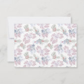 Rustieke Wintergroen Watercolor Trouw-RSVP RSVP Kaartje (Achterkant)