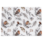 rustieke wintermus kerst groot cadeauzakje (Voorkant)