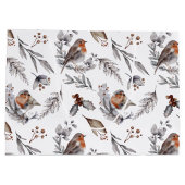 rustieke wintermus kerst groot cadeauzakje (Achterkant)