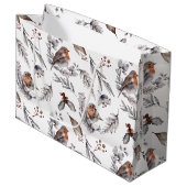 rustieke wintermus kerst groot cadeauzakje (Voorkant Gekanteld)