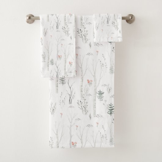 Rustieke winterpijnboom bad handdoek (Insitu)