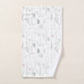 Rustieke winterpijnboom bad handdoek (Handdoek)