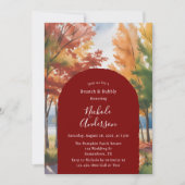 Rustieke wisseling van de bladeren Brunch & Bubbly Kaart (Voorkant)