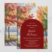 Rustieke wisseling van de bladeren Brunch & Bubbly Kaart (Voorkant / Achterkant)