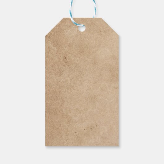 Rustieke Wisteria Floral Lace bruiloft dank u Cadeaulabel (Achterkant)