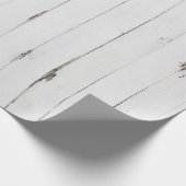 Rustieke Wit Houten Inpakpapier (Hoek)