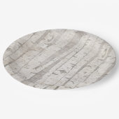 Rustieke witte berkenbomen papieren bordje (Gekanteld)