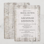 Rustieke Witte Berkenbomen Vrijgezellenfeest Kaart (Voorkant / Achterkant)