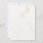 Rustieke Witte Bloemen Botanische bruiloft Kaart (Achterkant)