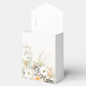 Rustieke witte bloemen bruiloft bedankdoosjes (Geopend)