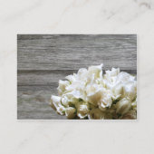 Rustieke witte bloemen register invoegen Kaarten (Achterkant)