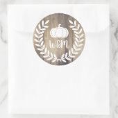 Rustieke witte boerderij laurierbes hooischuur hou ronde sticker (Tas)