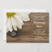 Rustieke Witte Daisy Country Barn Homecoming Dance Kaart (Voorkant)