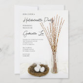 Rustieke Witte Eieren Hatchelorette Party Kaart (Voorkant)